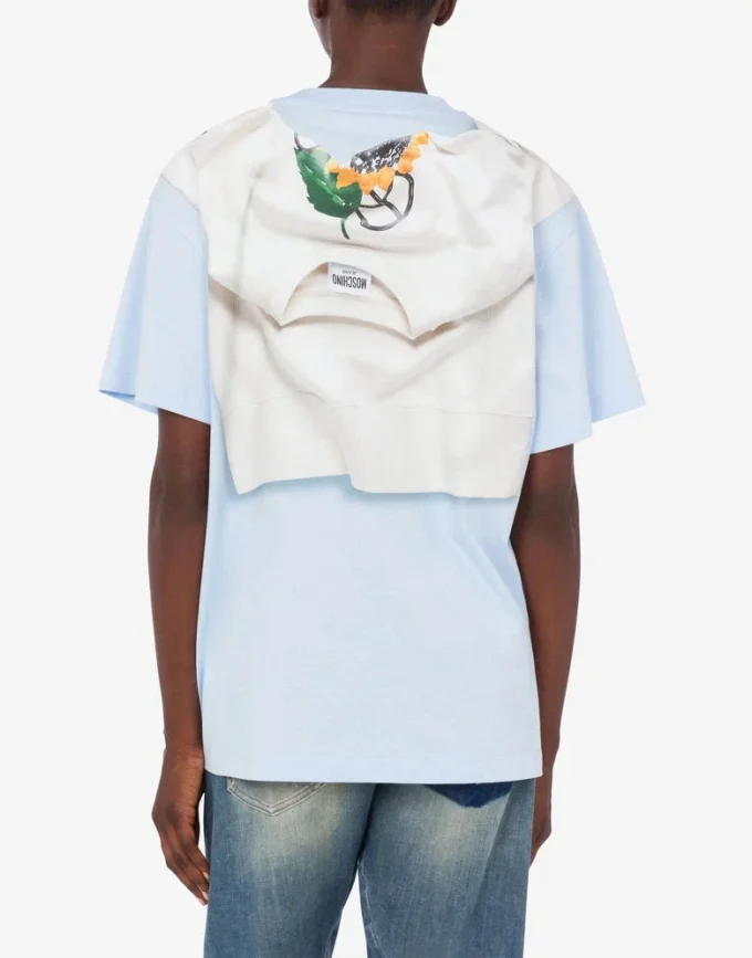Printed cotton jersey T-shirt