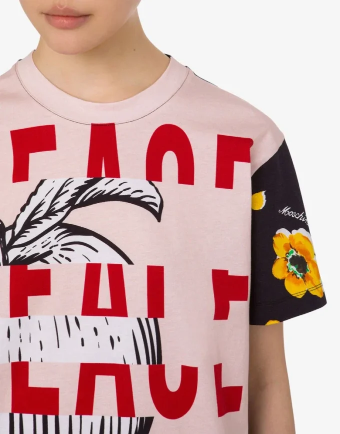 Printed cotton jersey T-shirt