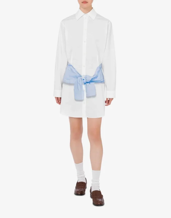 Printed cotton poplin dress Printed cotton poplin dress
