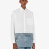 Printed cotton poplin shirt