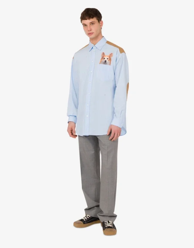 Printed cotton poplin shirt Printed cotton poplin shirt