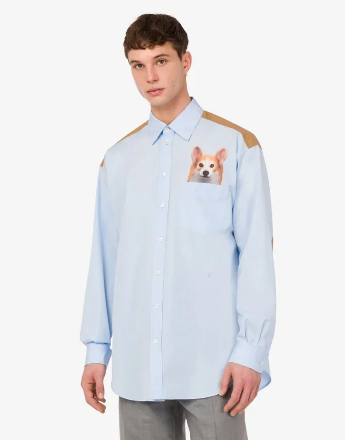 Printed cotton poplin shirt Printed cotton poplin shirt
