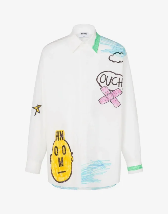Printed cotton poplin shirt Printed cotton poplin shirt