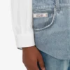 Printed cotton poplin shirt