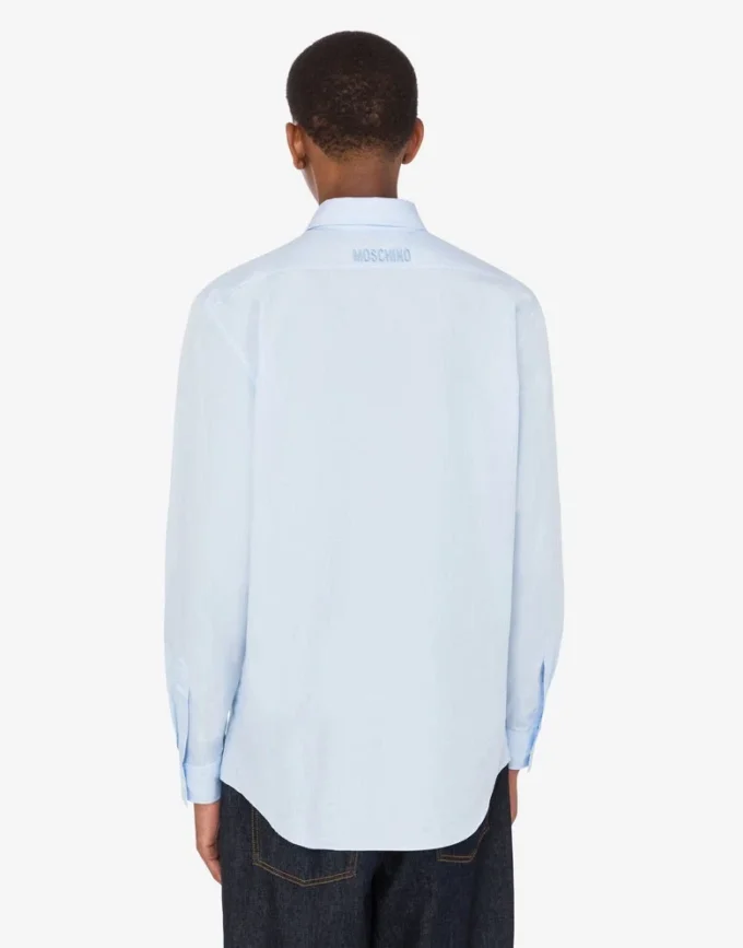 Printed cotton poplin shirt