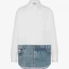 Printed cotton poplin shirt