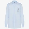 Printed cotton poplin shirt