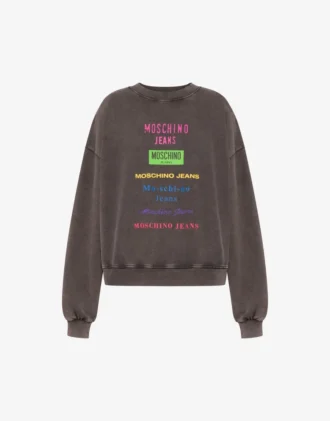 Printed cotton sweatshirt