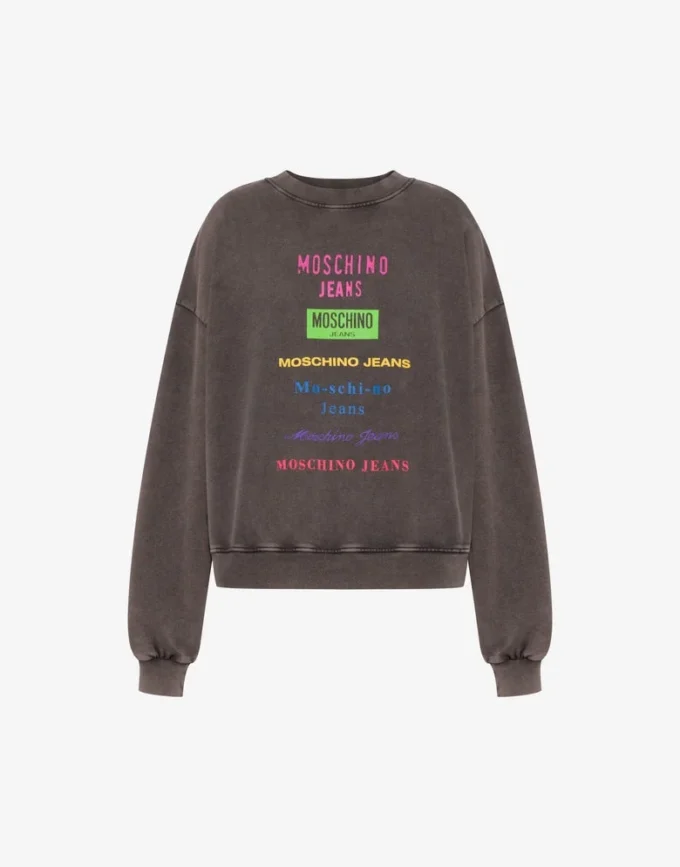 Printed cotton sweatshirt Printed cotton sweatshirt
