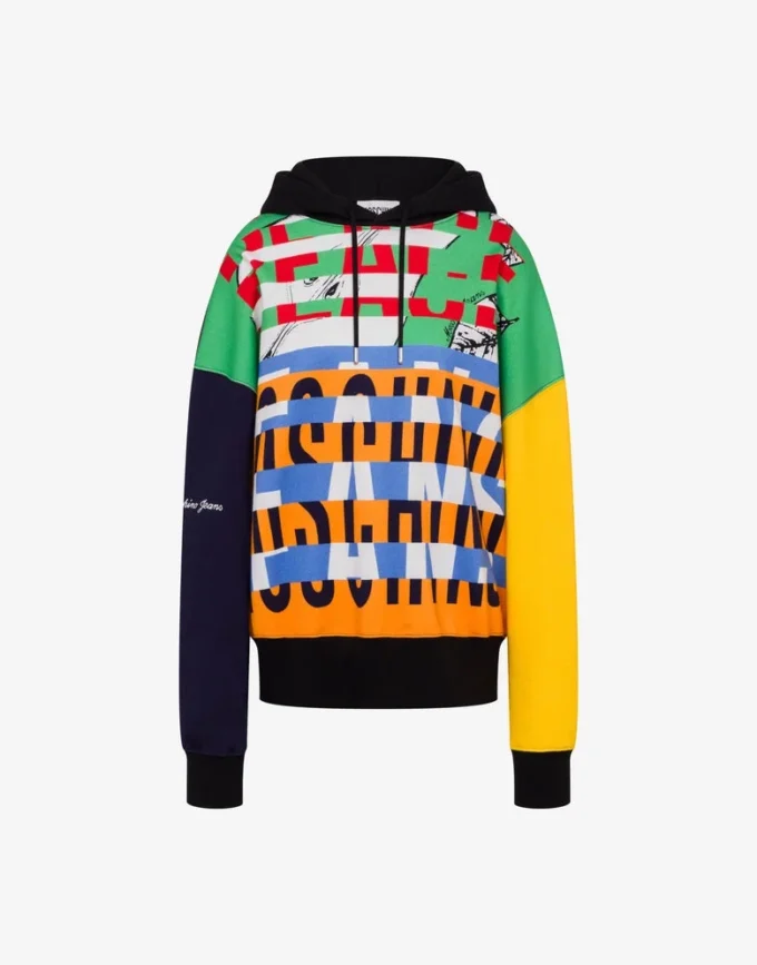 Printed cotton sweatshirt