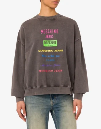 Printed cotton sweatshirt