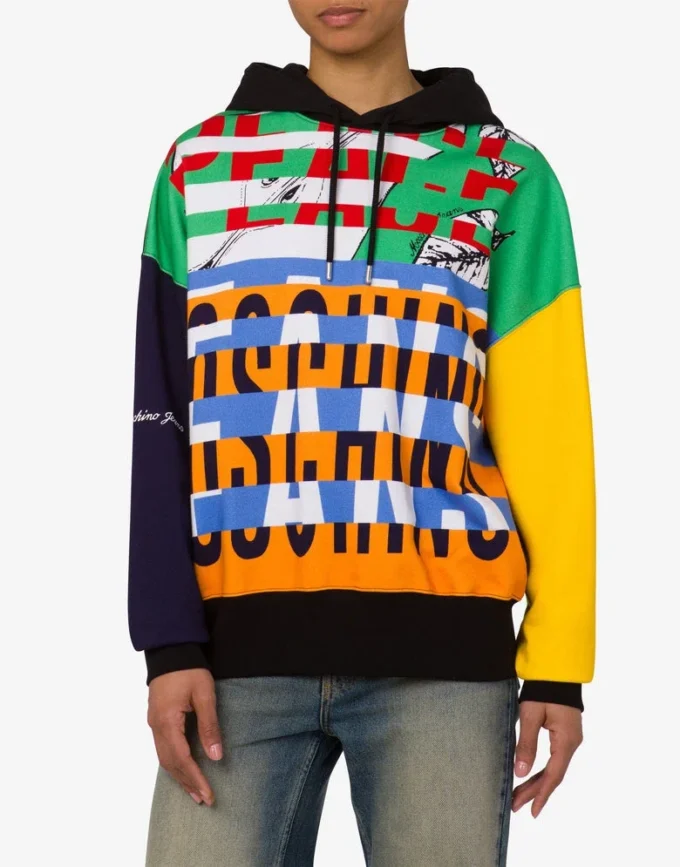 Printed cotton sweatshirt