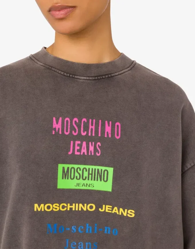 Printed cotton sweatshirt Printed cotton sweatshirt