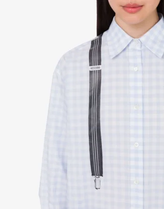 Printed cotton vichy shirt