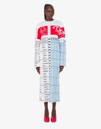 Printed heavy cotton dress
