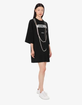 Printed heavy cotton dress