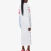 Printed heavy cotton dress