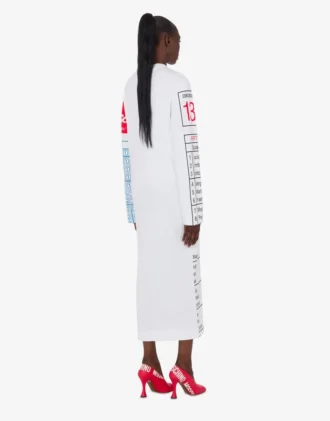 Printed heavy cotton dress