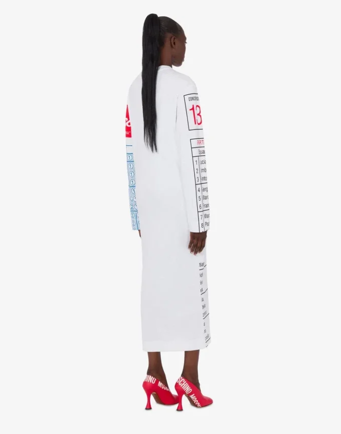 Printed heavy cotton dress