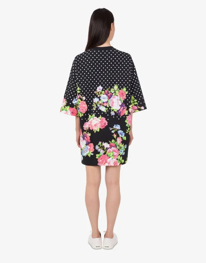 Printed heavy cotton dress
