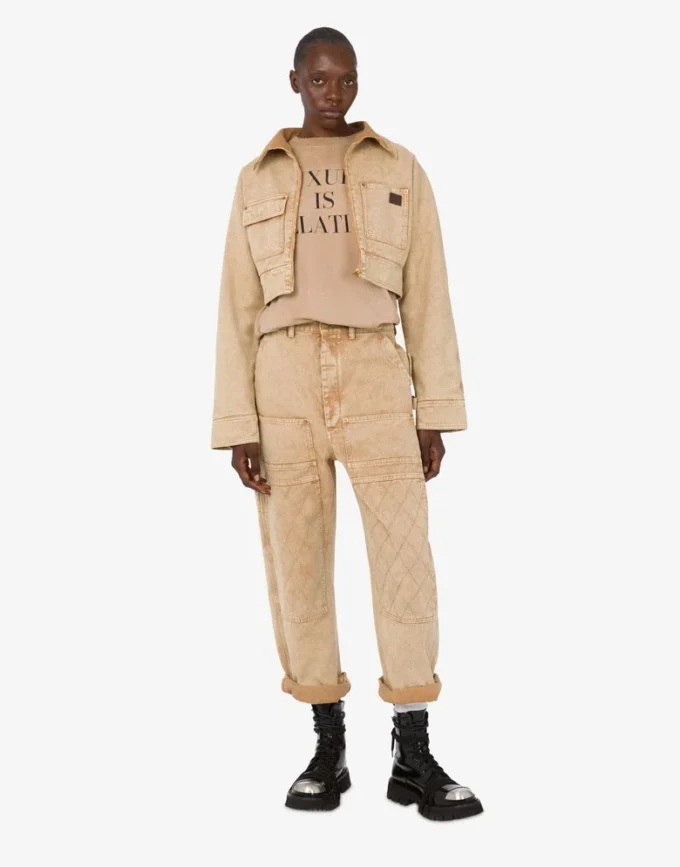 Garment-dyed drill jacket