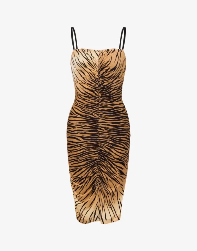 Printed jersey dress