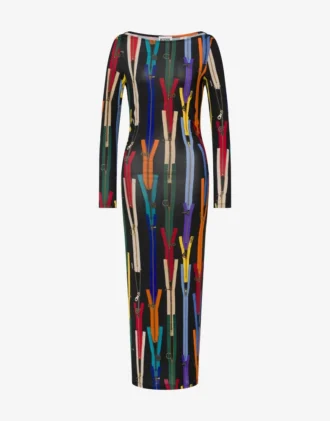 Printed jersey dress