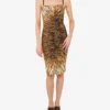 Printed jersey dress