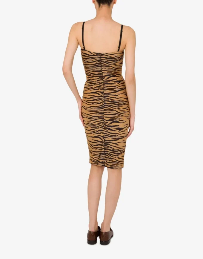 Printed jersey dress