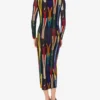 Printed jersey dress