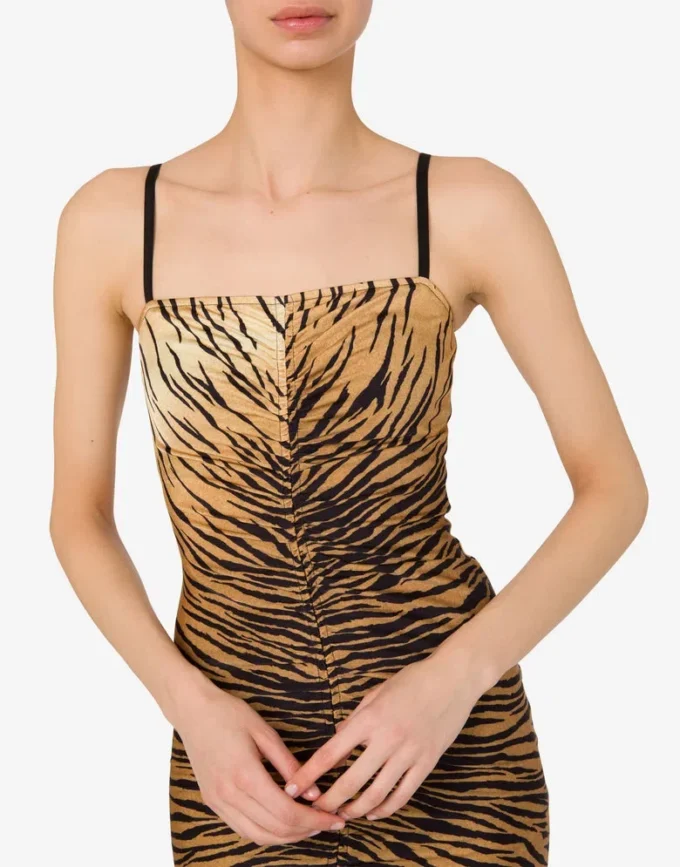 Printed jersey dress