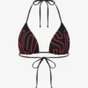 Printed lycra bikini top