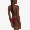 Printed lycra bikini top