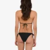Printed lycra bikini top