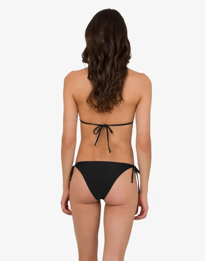 Printed lycra bikini top