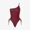 Printed lycra one-piece swimsuit