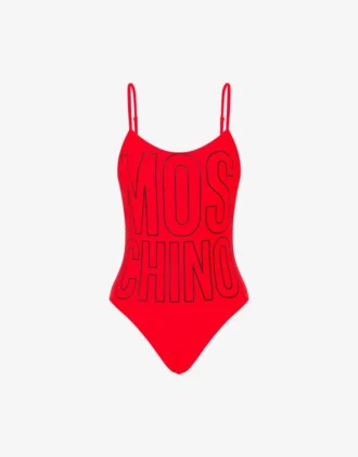 Printed lycra one-piece swimsuit