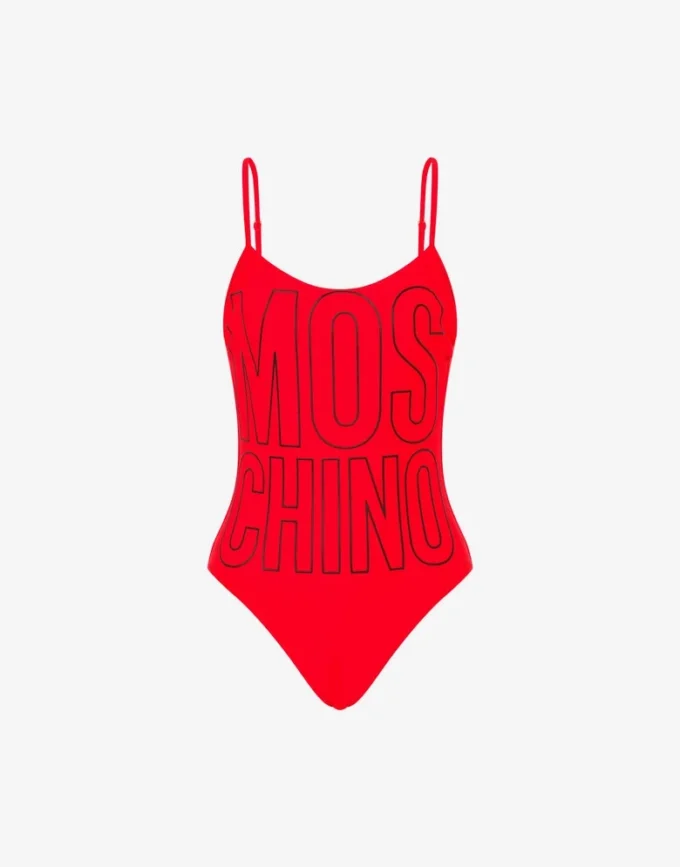 Printed lycra one-piece swimsuit