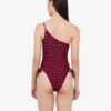Printed lycra one-piece swimsuit