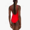 Printed lycra one-piece swimsuit