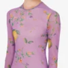Printed mesh dress