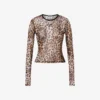Printed mesh T-shirt