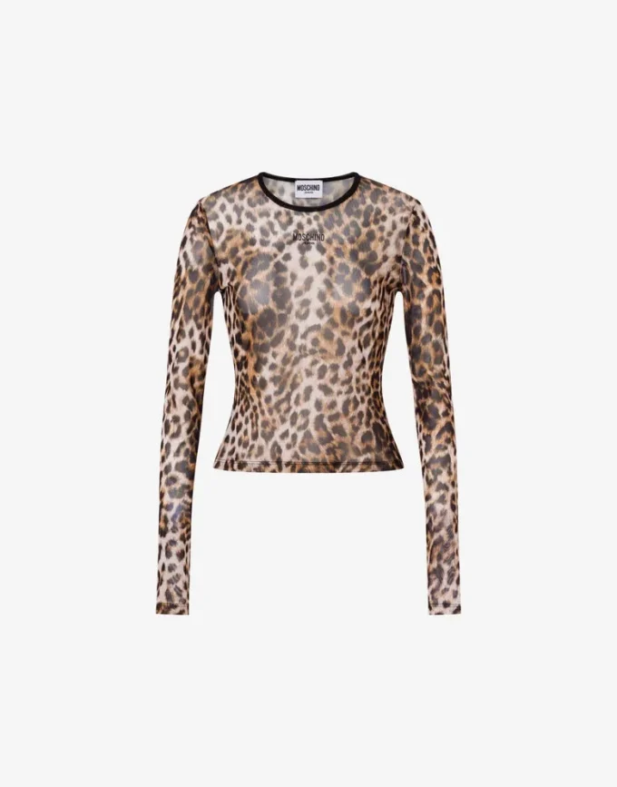 Printed mesh T-shirt