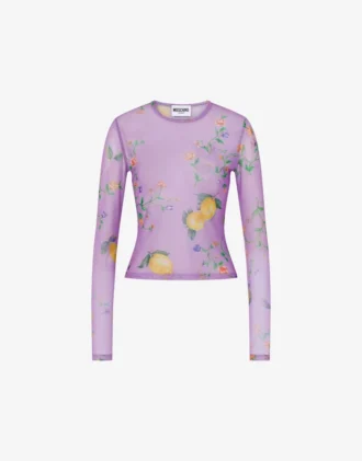 Printed mesh T-shirt Printed mesh T-shirt