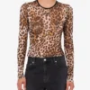 Printed mesh T-shirt