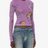 Printed mesh T-shirt