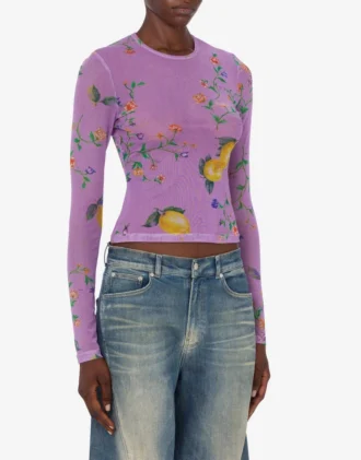 Printed mesh T-shirt Printed mesh T-shirt