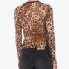 Printed mesh T-shirt