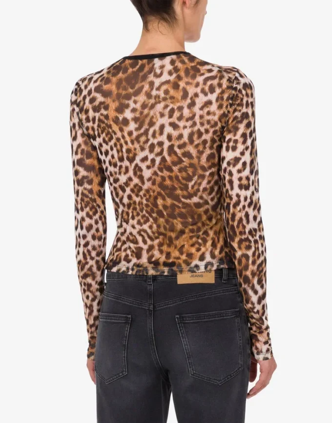 Printed mesh T-shirt