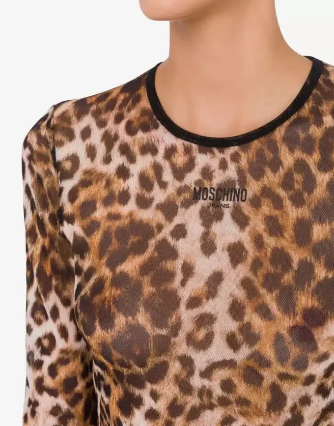 Printed mesh T-shirt